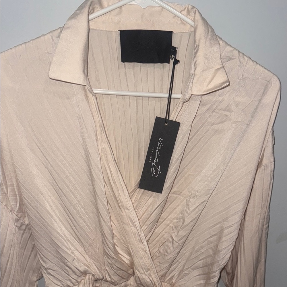 Elegant Cream Wrap Skirt by Vionnet - Picture 4 of 5